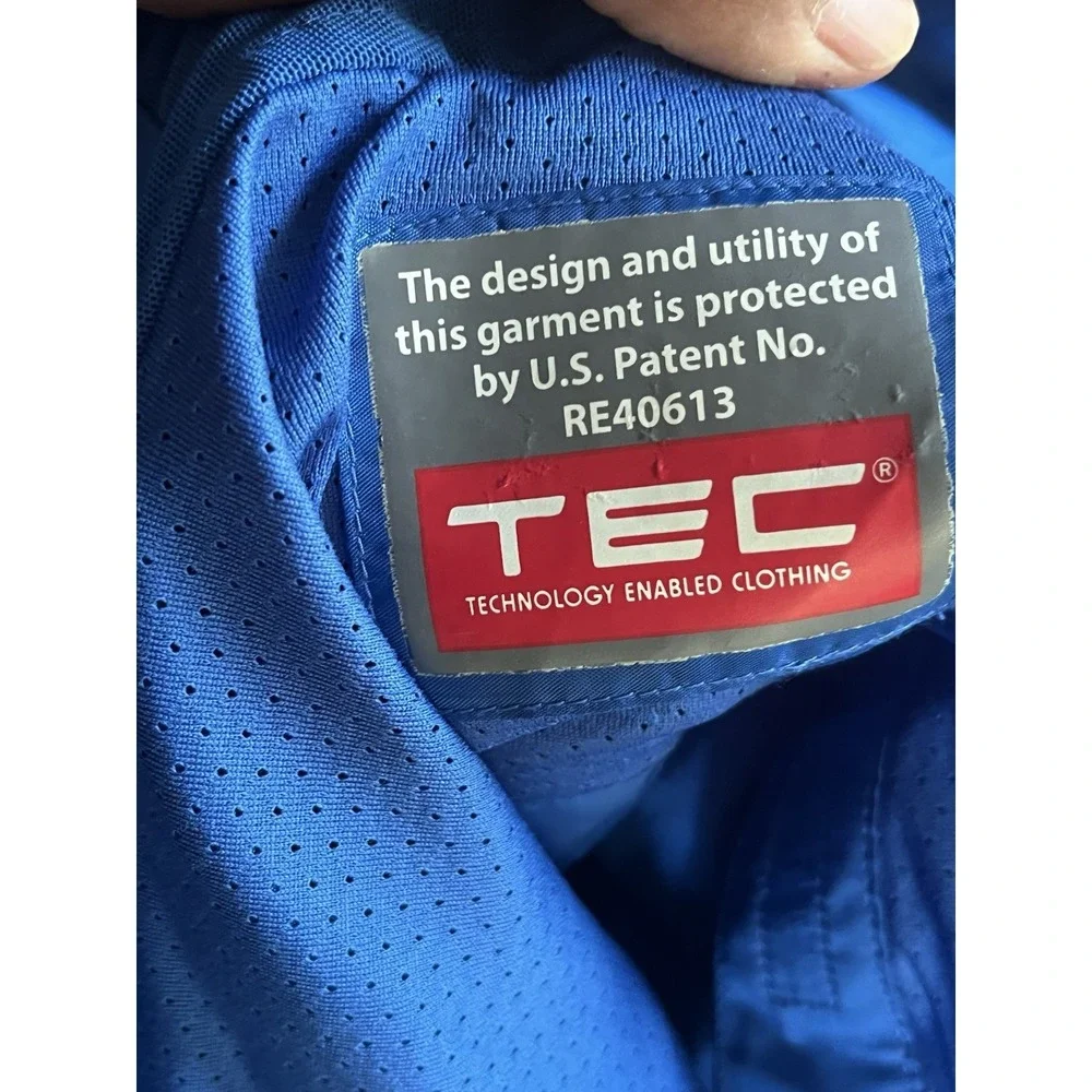 SCOTTeVEST Jacket Men XXL Blue Tropiformer Tec Windbreaker Removable Sleeves